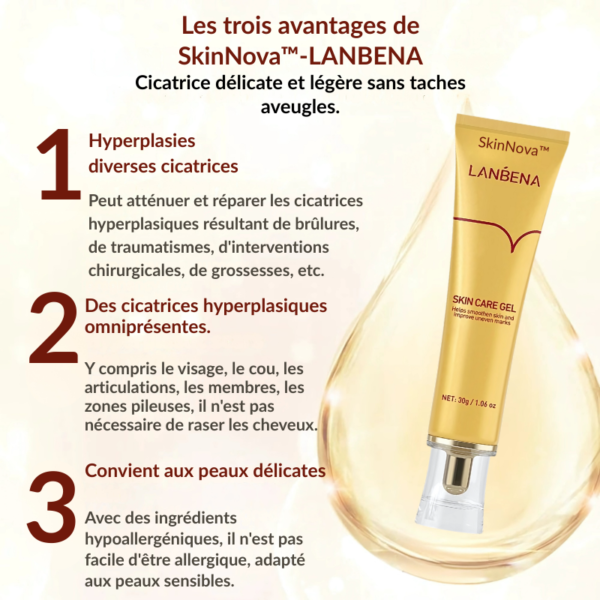SkinNova™-Lanbena – Gel Réparateur pour Cicatrices, Vergetures et Marques d'Acné – Image 10
